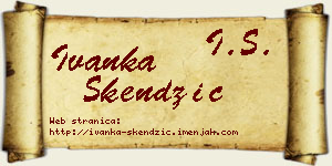 Ivanka Skendžić vizit kartica